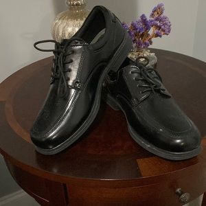 Nunn Bush Men's Baker Street Plain Toe Oxford Lace Up with Kore Slip Resistant